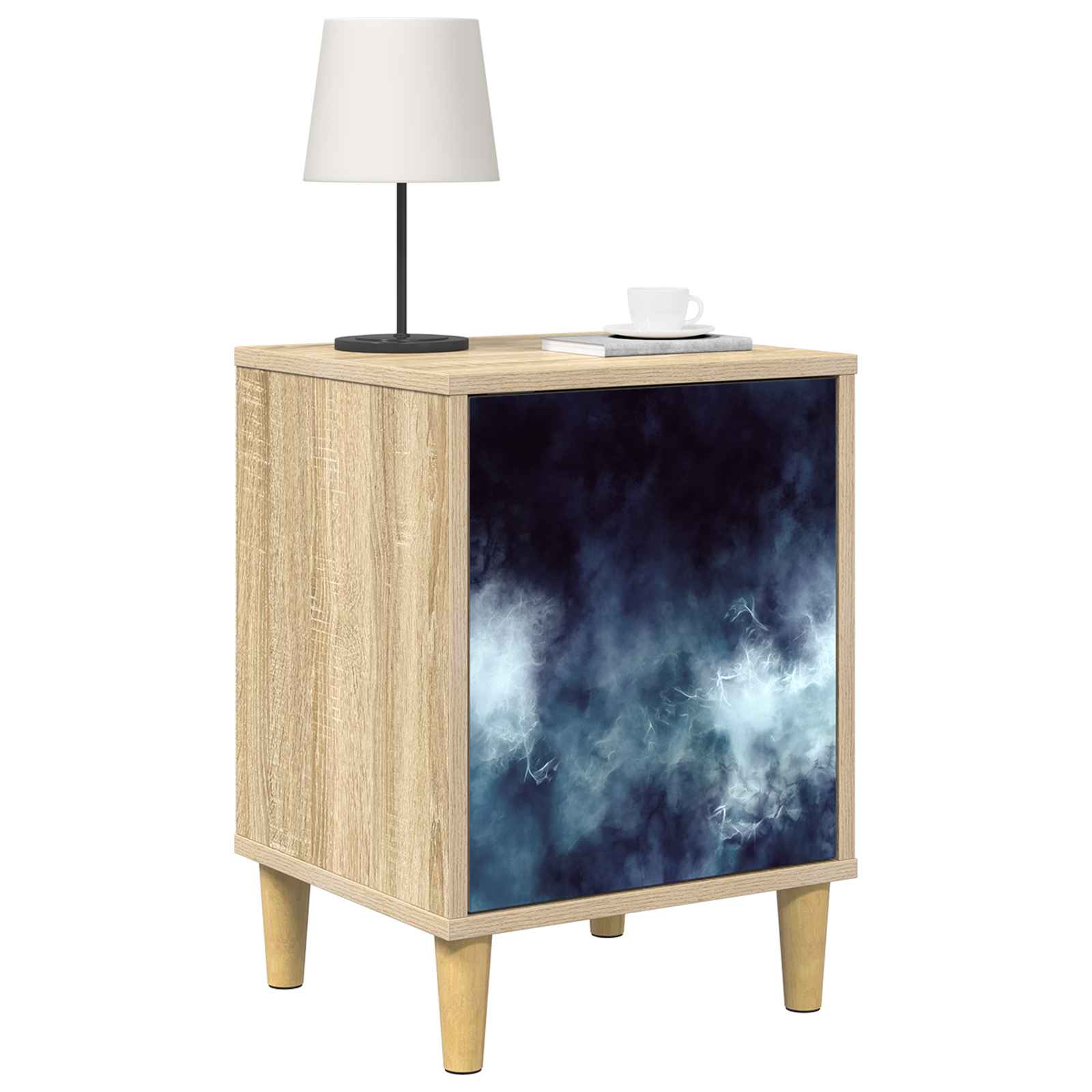 vidaXL Bedside Cabinet RAALTE Sonoma Oak 36 x 33 x 50 cm 3