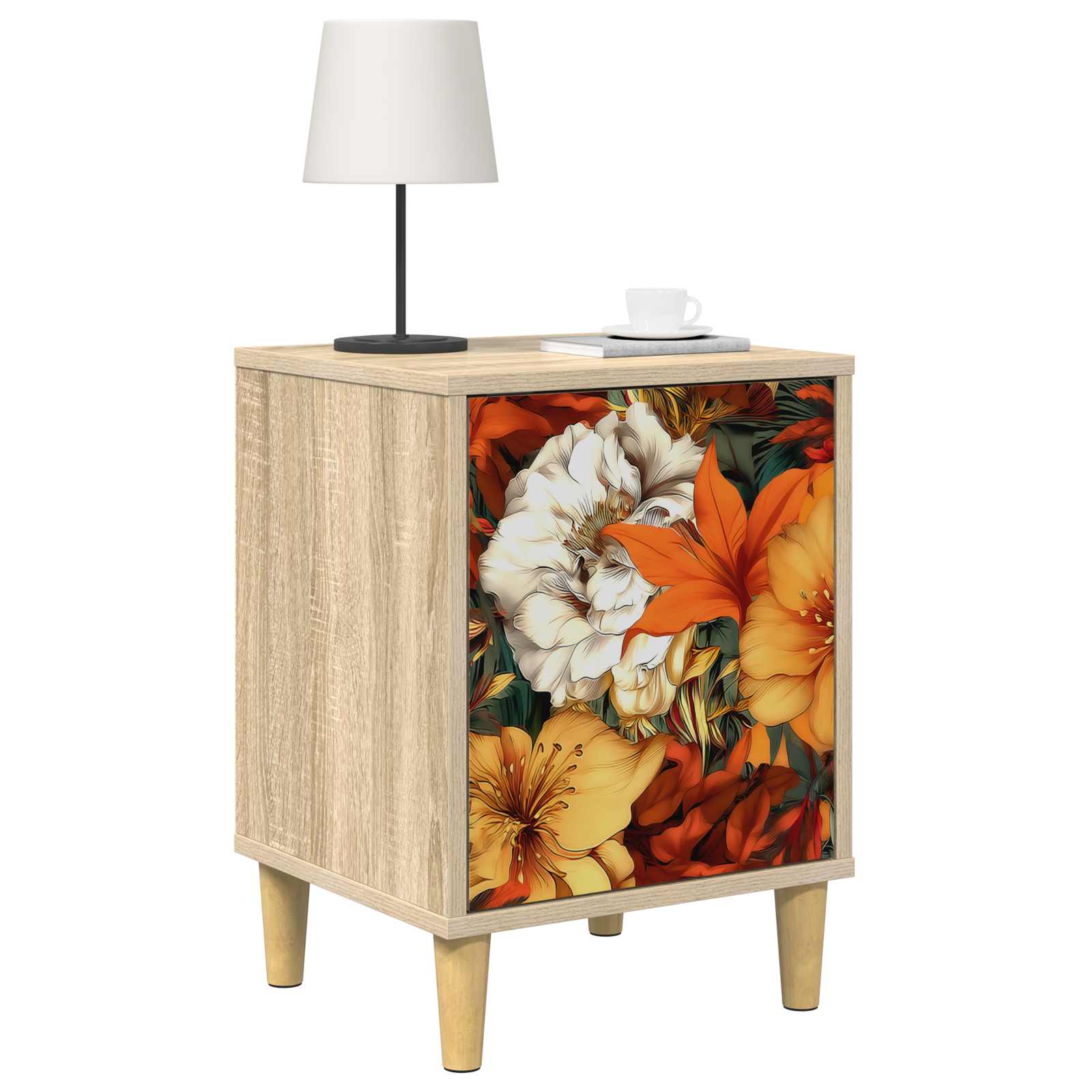 vidaXL Bedside Cabinet GENNEP Sonoma Oak 36 x 33 x 50 cm 3