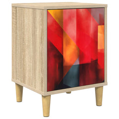 vidaXL Bedside Cabinet HEESCH Sonoma Oak 36 x 33 x 50 cm 2