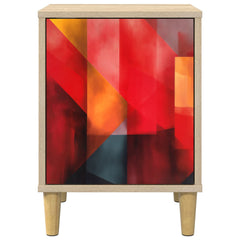 vidaXL Bedside Cabinet HEESCH Sonoma Oak 36 x 33 x 50 cm 5