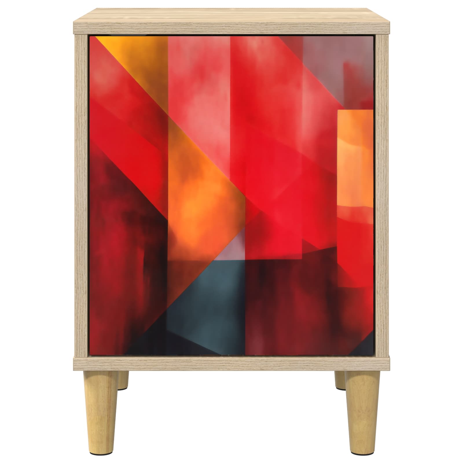 vidaXL Bedside Cabinet HEESCH 2 pcs Sonoma Oak 36 x 33 x 50 cm 6