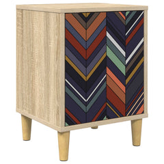 vidaXL Bedside Cabinet OMMEN Sonoma Oak 36 x 33 x 50 cm 2