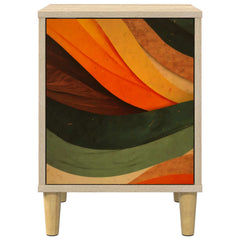 vidaXL Bedside Cabinet BONN 2 pcs Sonoma Oak 36 x 33 x 50 cm 6