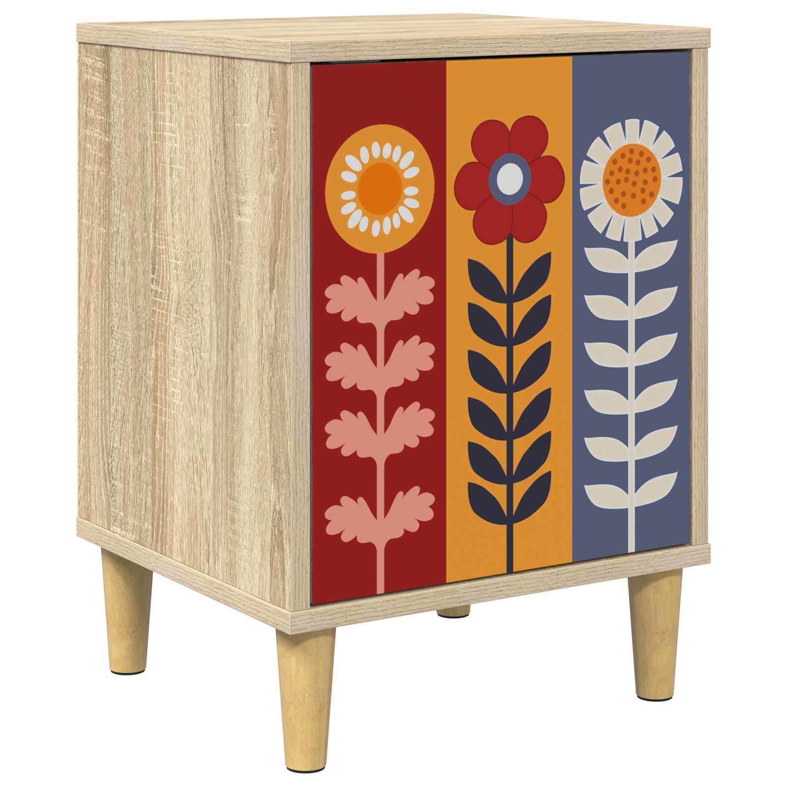 vidaXL Bedside Cabinet ESSEN Sonoma Oak 36 x 33 x 50 cm 2