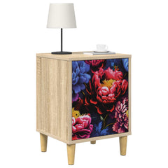 vidaXL Bedside Cabinet KIEL 2 pcs Sonoma Oak 36 x 33 x 50 cm 3