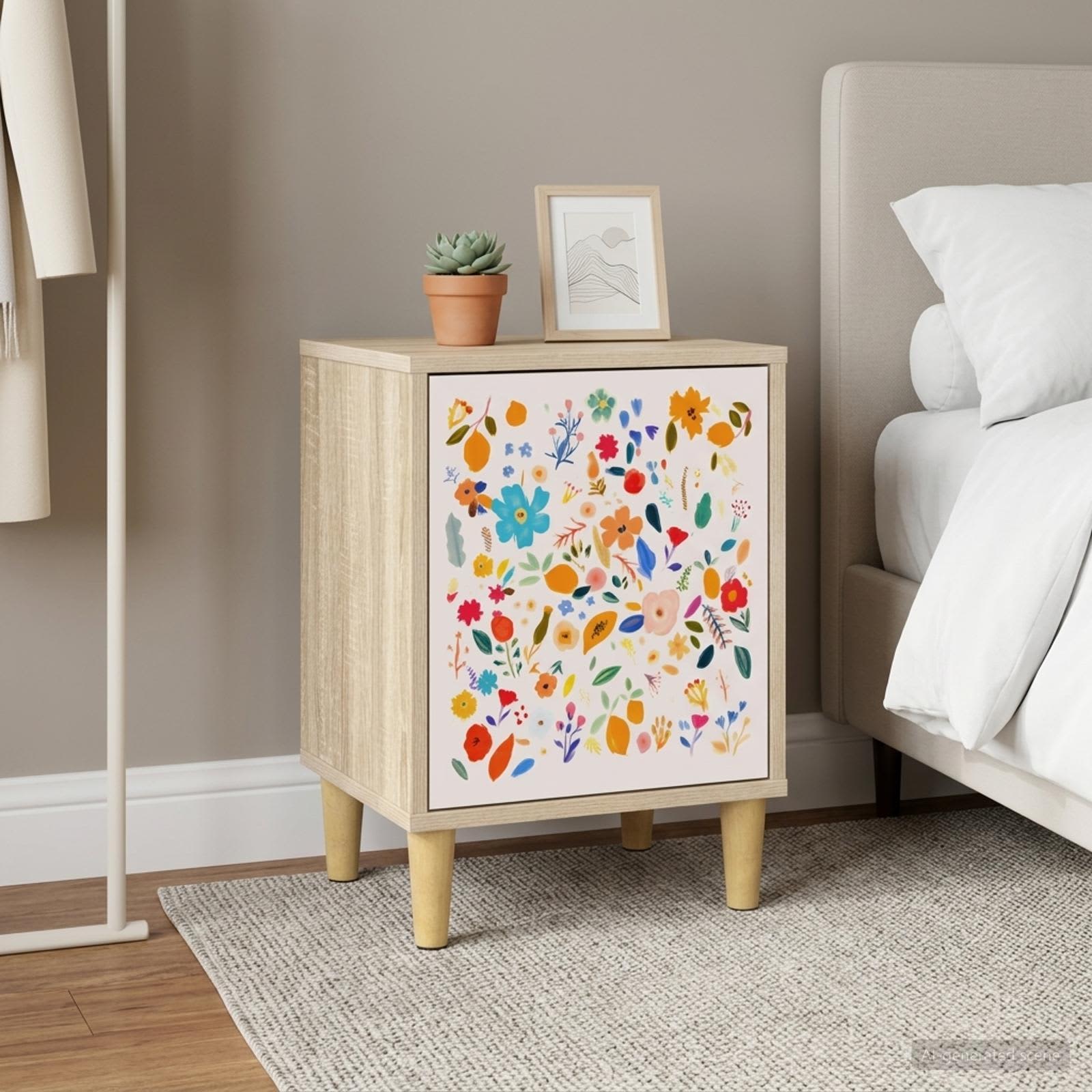 vidaXL Bedside Cabinet MAINZ Sonoma Oak 36 x 33 x 50 cm 1