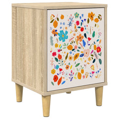 vidaXL Bedside Cabinet MAINZ Sonoma Oak 36 x 33 x 50 cm 2
