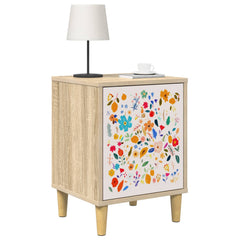 vidaXL Bedside Cabinet MAINZ 2 pcs Sonoma Oak 36 x 33 x 50 cm 3