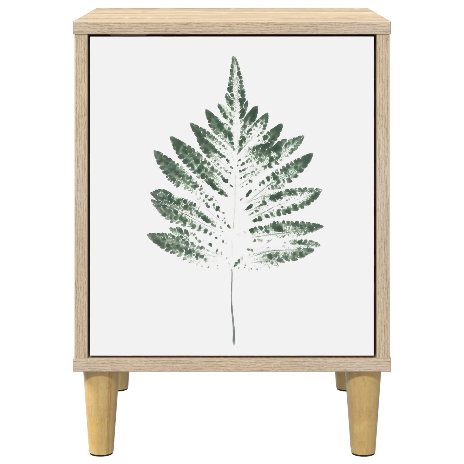 vidaXL Bedside Cabinet HANAU 2 pcs Sonoma Oak 36 x 33 x 50 cm 6