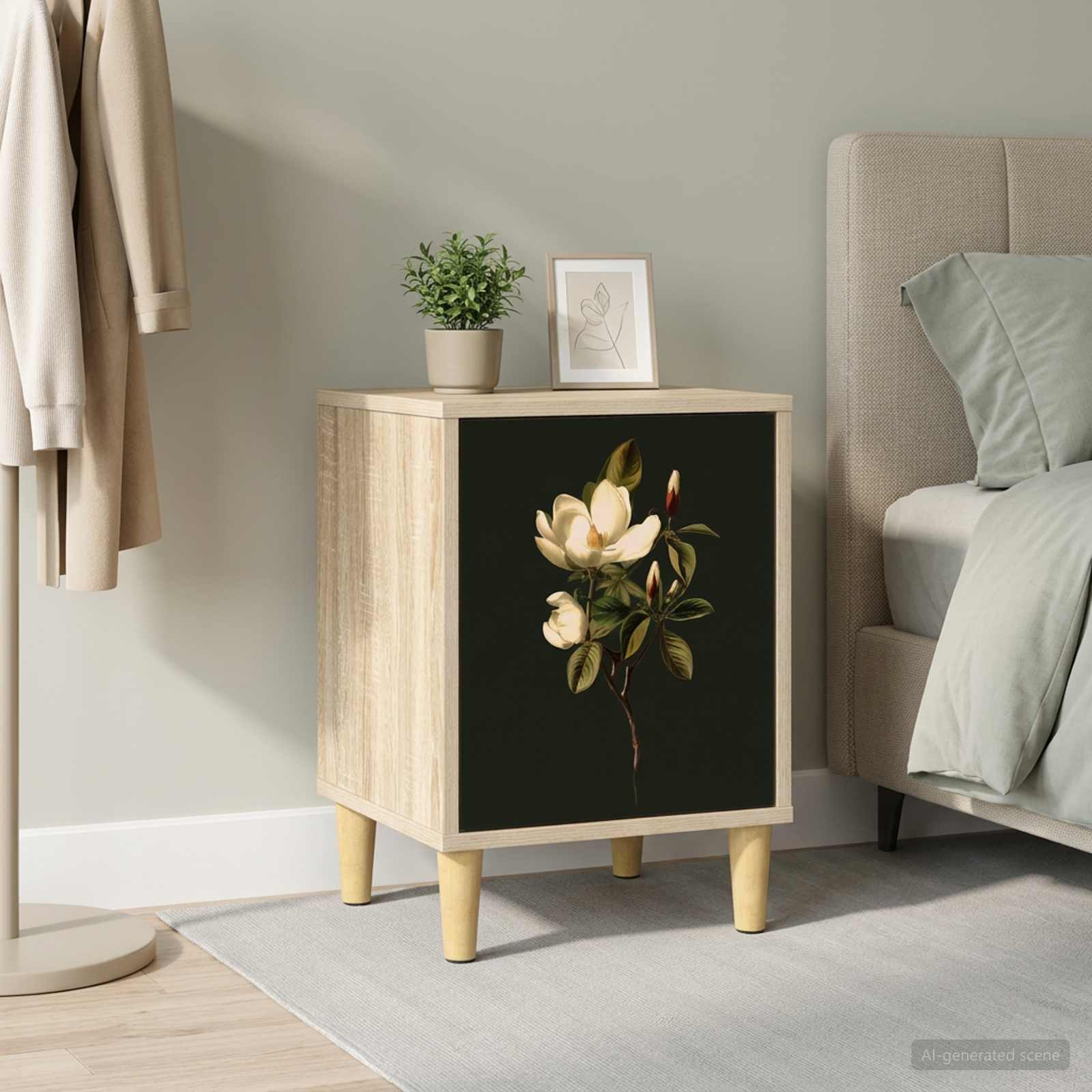 vidaXL Bedside Cabinet BREMEN Sonoma Oak 36 x 33 x 50 cm 1