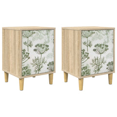 vidaXL Bedside Cabinet GOTHA 2 pcs Sonoma Oak 36 x 33 x 50 cm 2