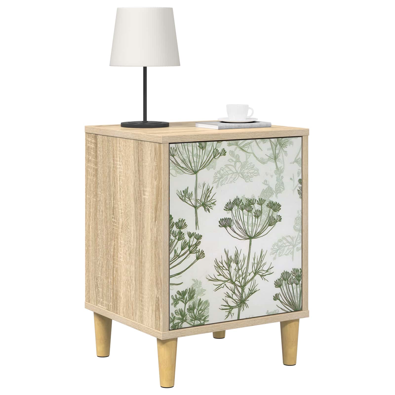 vidaXL Bedside Cabinet GOTHA 2 pcs Sonoma Oak 36 x 33 x 50 cm 3