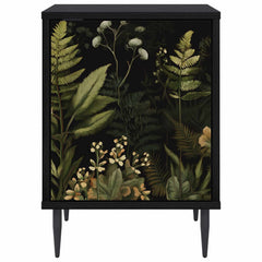 vidaXL Bedside Cabinet RHENEN Black Oak 36 x 33 x 51 cm 5