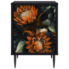 vidaXL Bedside Cabinet LOCHEM 2 pcs Black Oak 36 x 33 x 51 cm 6