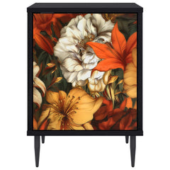 vidaXL Bedside Cabinet GENNEP 2 pcs Black Oak 36 x 33 x 51 cm 6