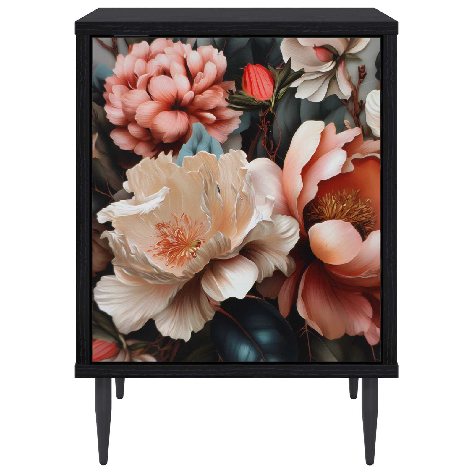 vidaXL Bedside Cabinet BORNE 2 pcs Black Oak 36 x 33 x 51 cm 6