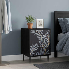 vidaXL Bedside Cabinet DOKKUM 2 pcs Black Oak 36 x 33 x 51 cm 4