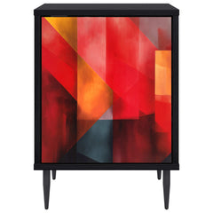 vidaXL Bedside Cabinet HEESCH 2 pcs Black Oak 36 x 33 x 51 cm 6