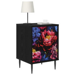 vidaXL Bedside Cabinet KIEL 2 pcs Black Oak 36 x 33 x 51 cm 3