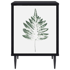 vidaXL Bedside Cabinet HANAU 2 pcs Black Oak 36 x 33 x 51 cm 6