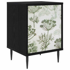 vidaXL Bedside Cabinet GOTHA Black Oak 36 x 33 x 51 cm Engineered Wood 2