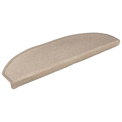 Self-adhesive Stair Mats 15 pcs 80 x 24.5 x 3.5 cm Taupe