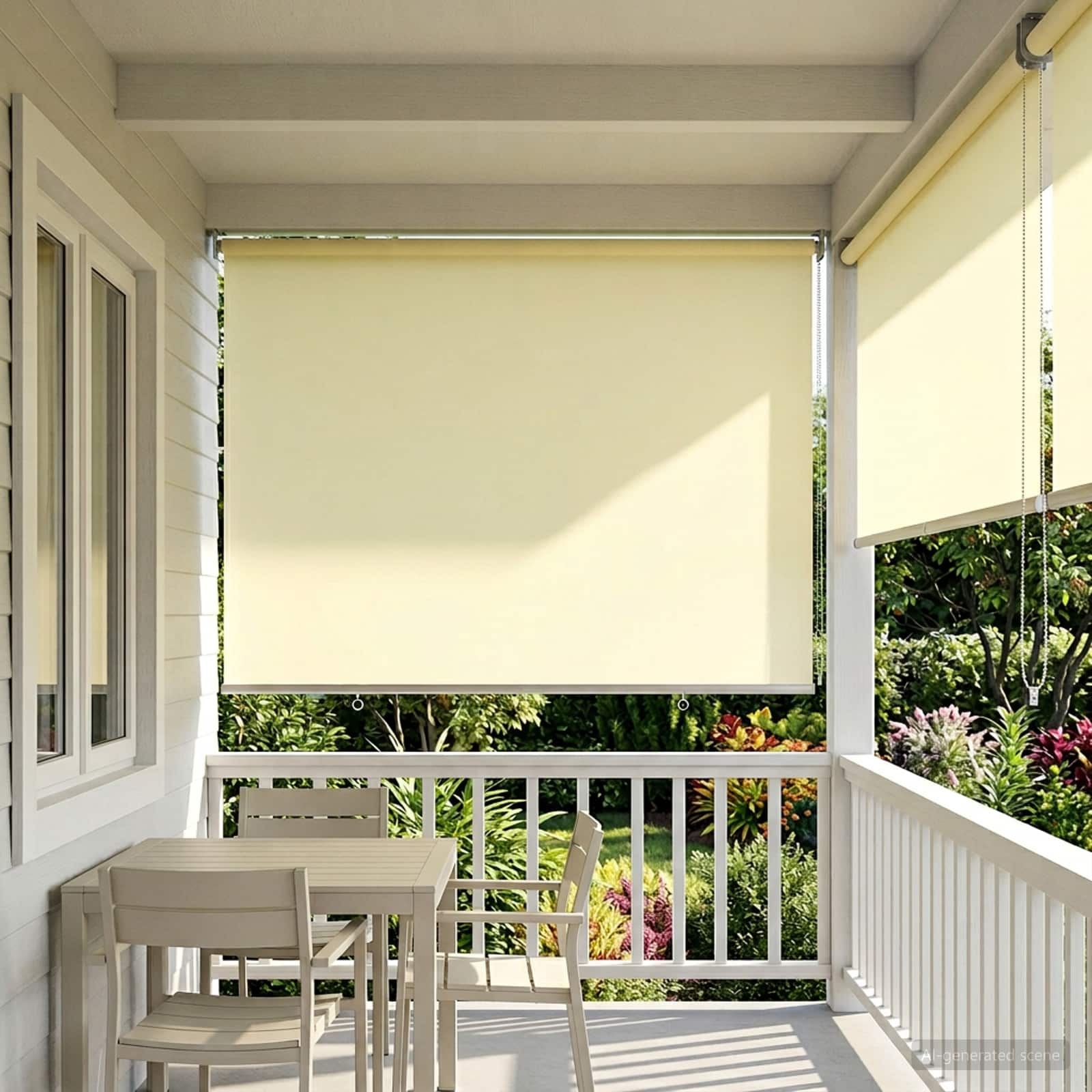 vidaXL Outdoor Roller Blind UV Protection Cream 180 x 140 cm (W x H) 1