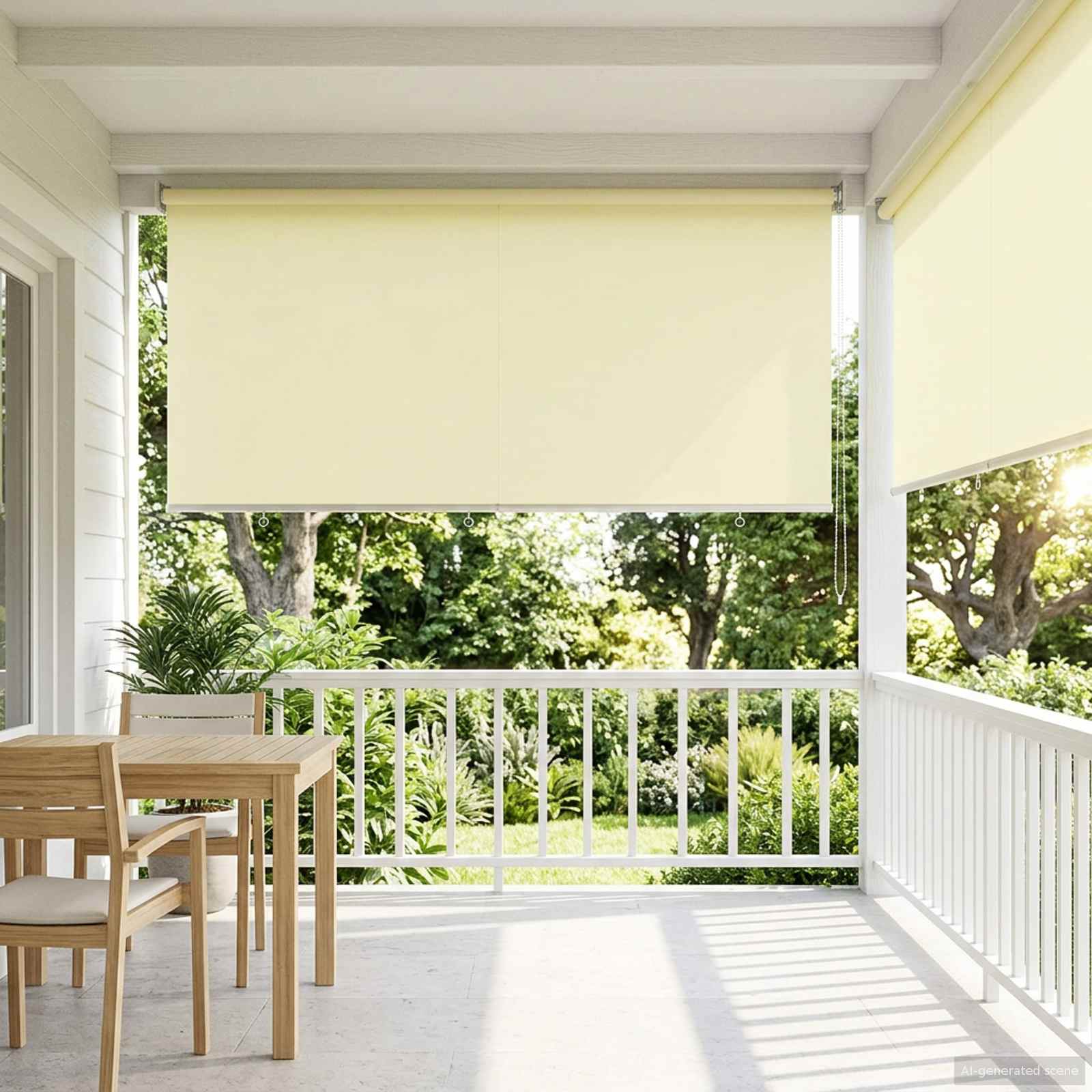 vidaXL Outdoor Roller Blind UV Protection Cream 160 x 230 cm (W x H) 1