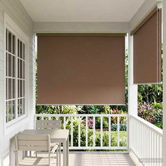 Outdoor Roller Blind UV Protection (W H) Drop 230 cm Taupe 160 cm