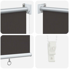 vidaXL Outdoor Roller Blind UV Protection Anthracite Polyester 5