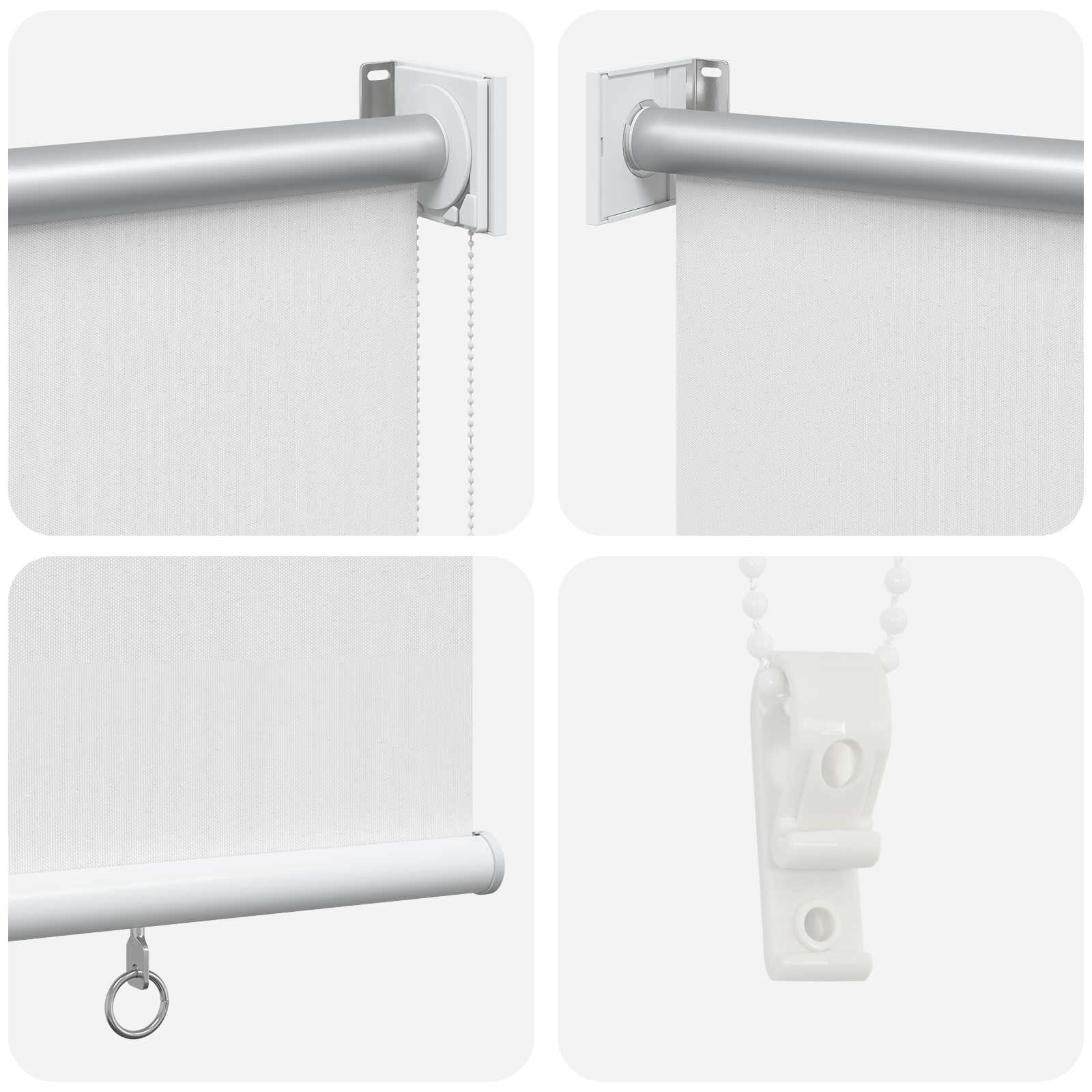 vidaXL Outdoor Roller Blind UV Protection White 160 x 140 cm (W x H) 5