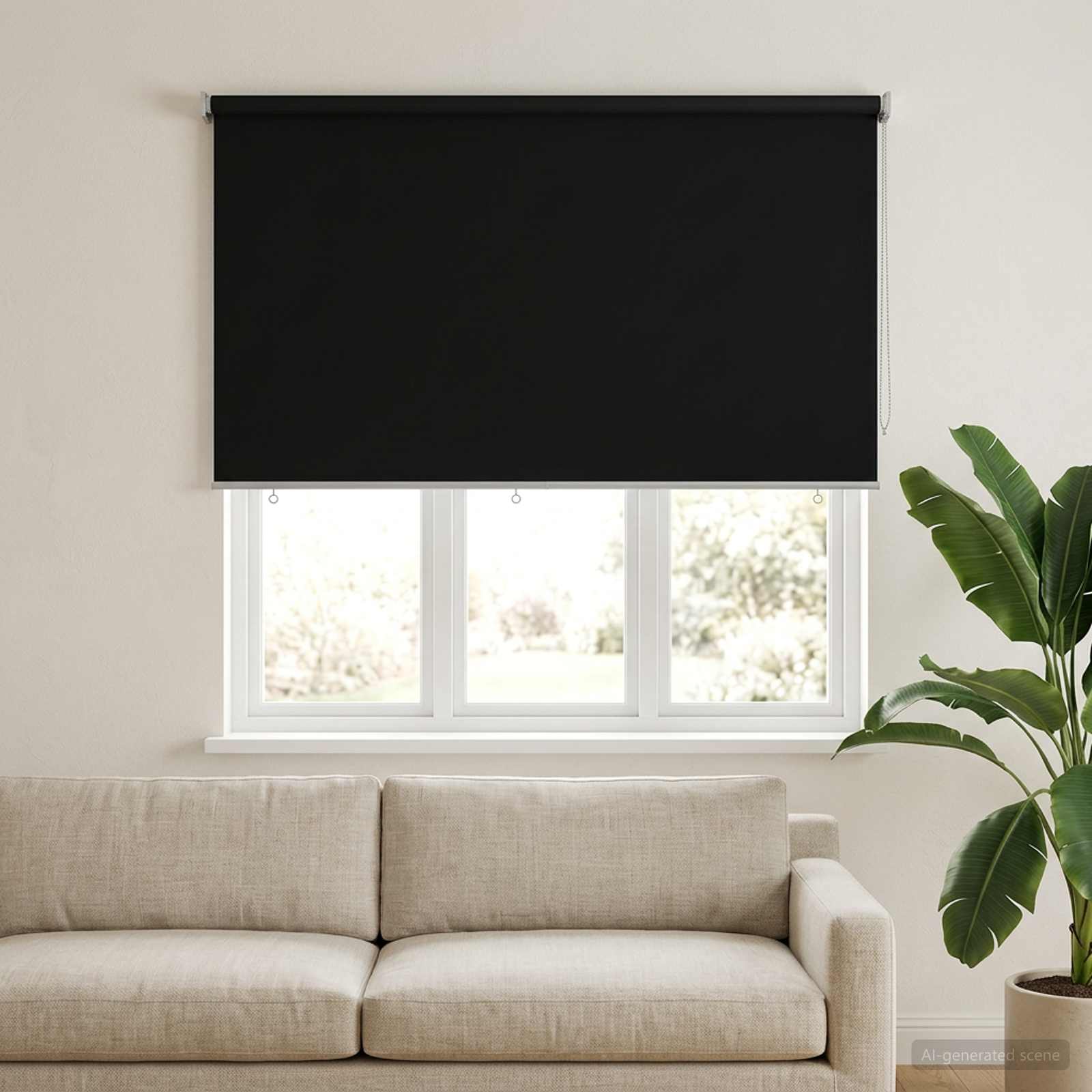 vidaXL Outdoor Roller Blind UV Protection Black 200 x 140 cm (W x H) 3