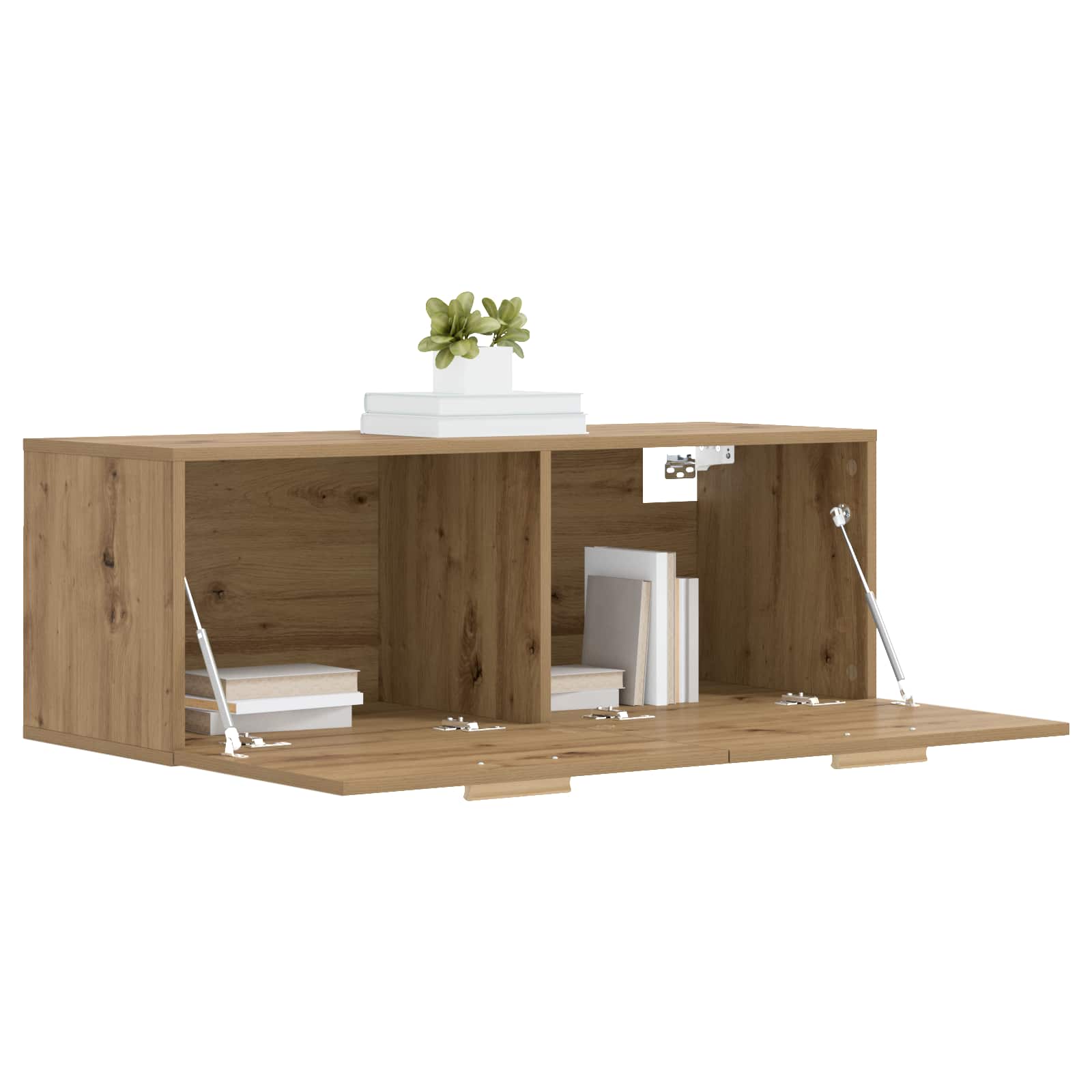 vidaXL Wall Cabinet 100 x 36.5 x 35 cm Engineered Wood Artisan oak 3