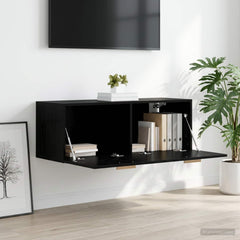 vidaXL Wall Cabinet Black oak 100 x 36.5 x 35 cm Engineered Wood 4