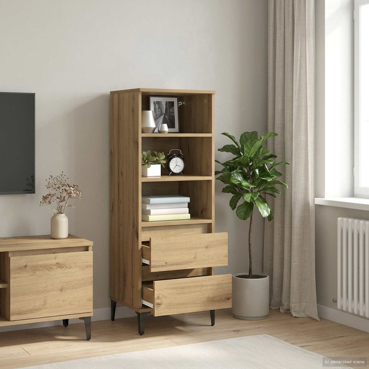 vidaXL Highboard 40x36x110 cm Engineered Wood