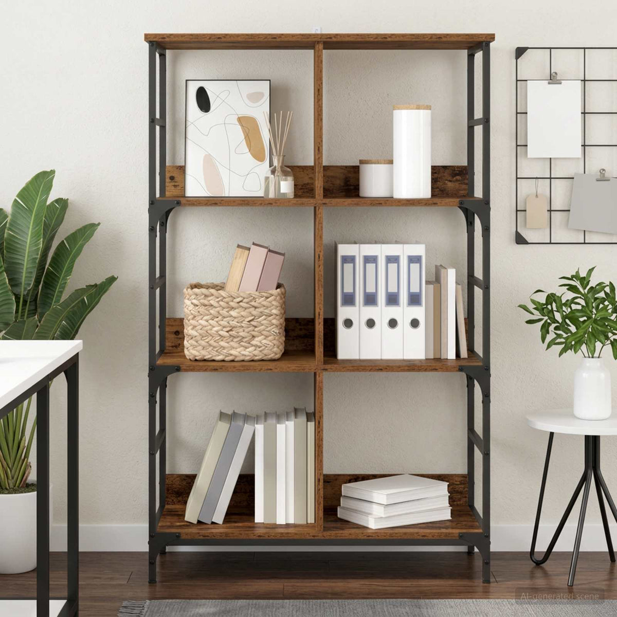 Bookshelf 78.5x33x117.5 cm Engineered Wood Old wood