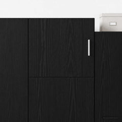 vidaXL Wall Cabinet Black Oak 45 x 42.5 x 40 cm Engineered Wood 3