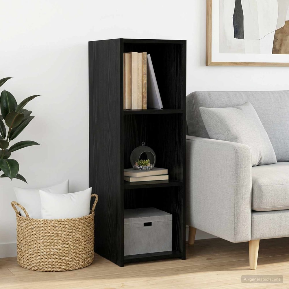 Sideboard 30x41x93 cm Engineered Wood Black oak