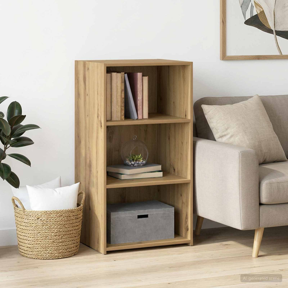Sideboard 50x41x93 cm Engineered Wood Artisan oak