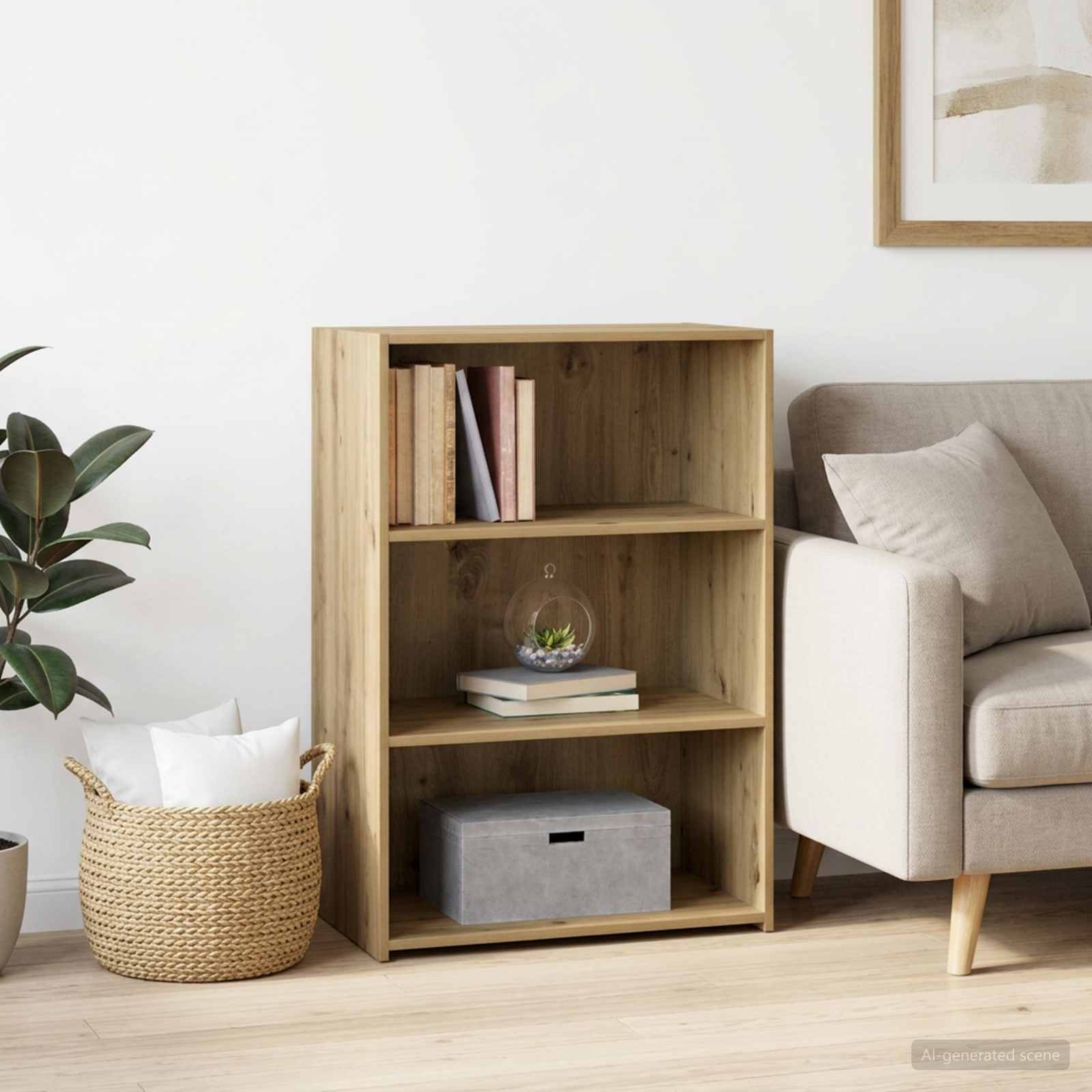 vidaXL Sideboard Artisan Oak 70 x 41 x 93 cm Engineered Wood 1
