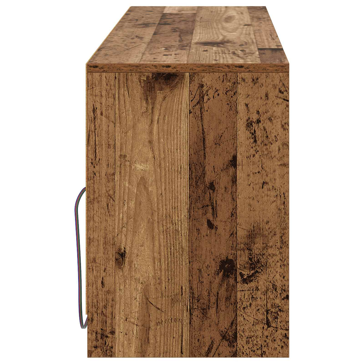 TV Cabinet with LED 100x34x50 cm Engineered Wood Old wood