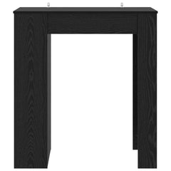 vidaXL Bar Table 95 x 47 x 103.5 cm Engineered Wood Black Oak 4