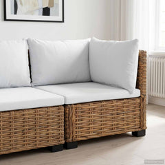 6 pcs Rattan Lounge Set with Cushions GENDT Rattan Natural Corner sofa
