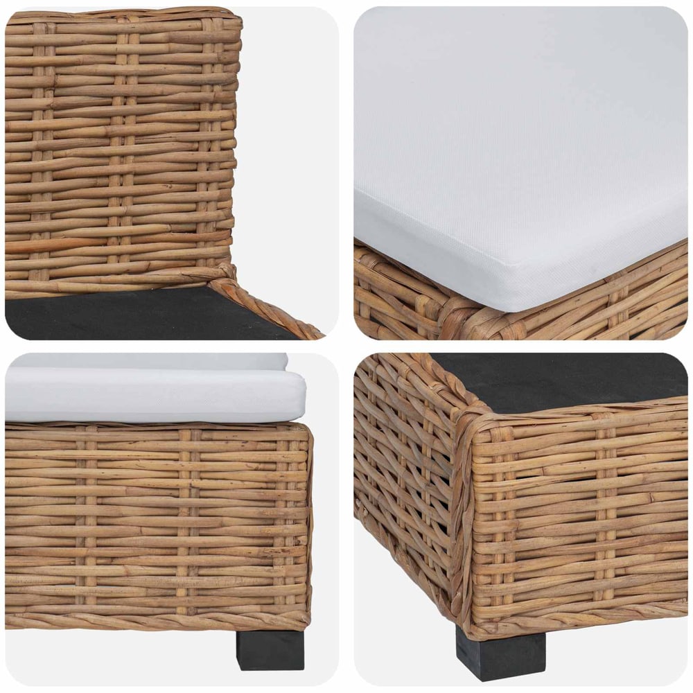 Cushions GENDT Rattan Natural Middle sofa