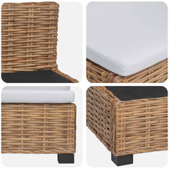 Cushions GENDT Rattan Natural Middle sofa