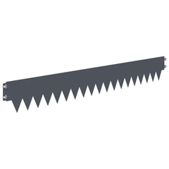 Lawn Edging 103 x Steel 30 pcs Anthracite 15 cm