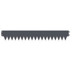 Lawn Edging 103 x Steel 30 pcs Anthracite 15 cm