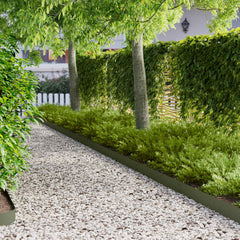 Lawn Edging 103 x Steel 30 pcs Olive green 15 cm