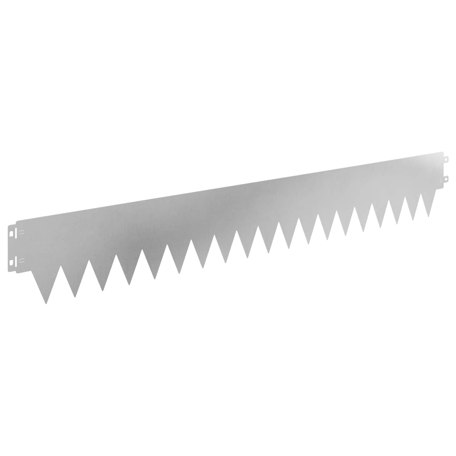 vidaXL Lawn Edging 20 pcs 103 x 15 cm Steel Silver 2