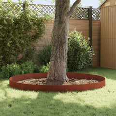 vidaXL Lawn Edging 10 pcs 103 x 25 cm Steel Rusty 4